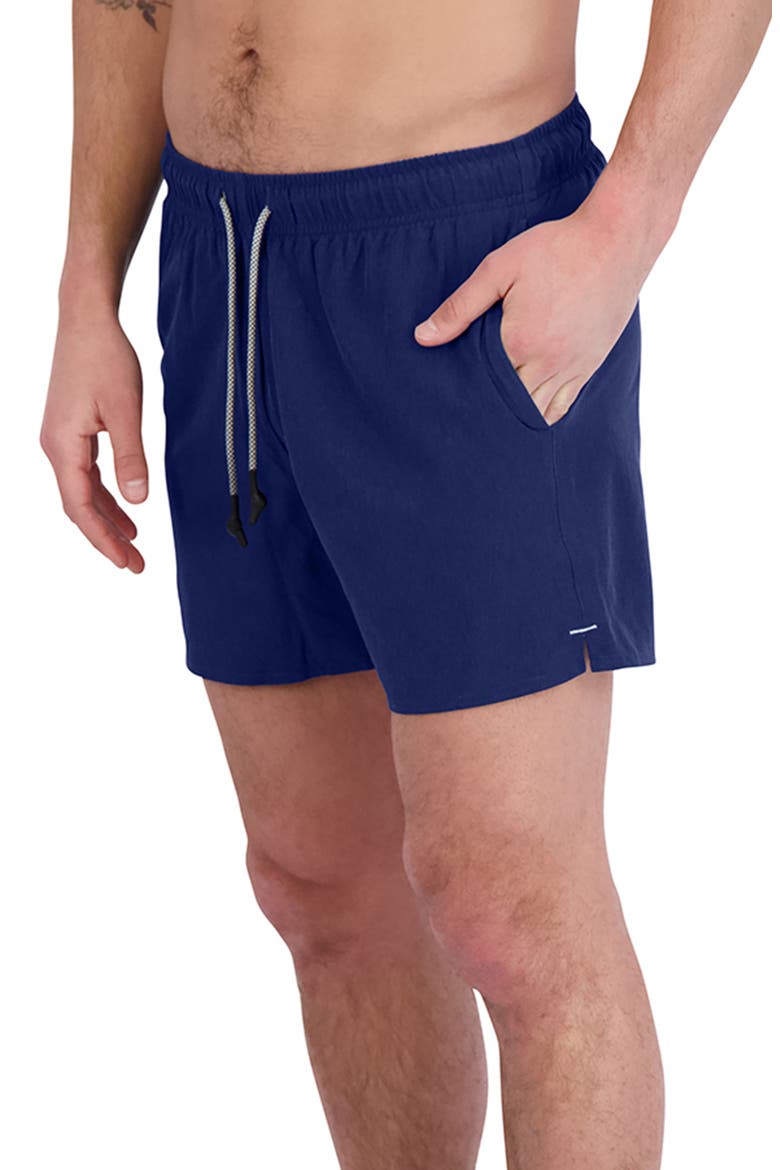 StretchTex Volley Swim Shorts, Alternate, color, GOODLIFE NAVY