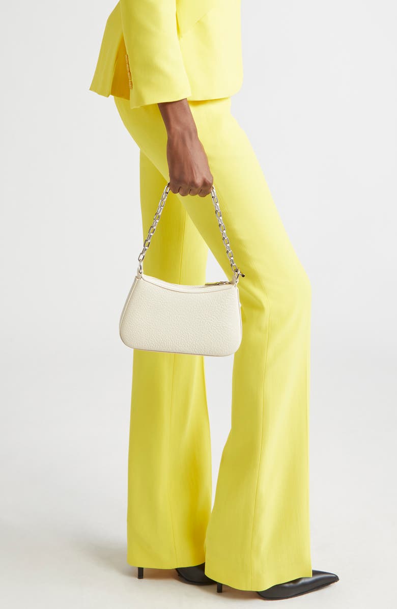 McQueen Mini T-Bar Handbag, Alternate, color, Cream/ Silver