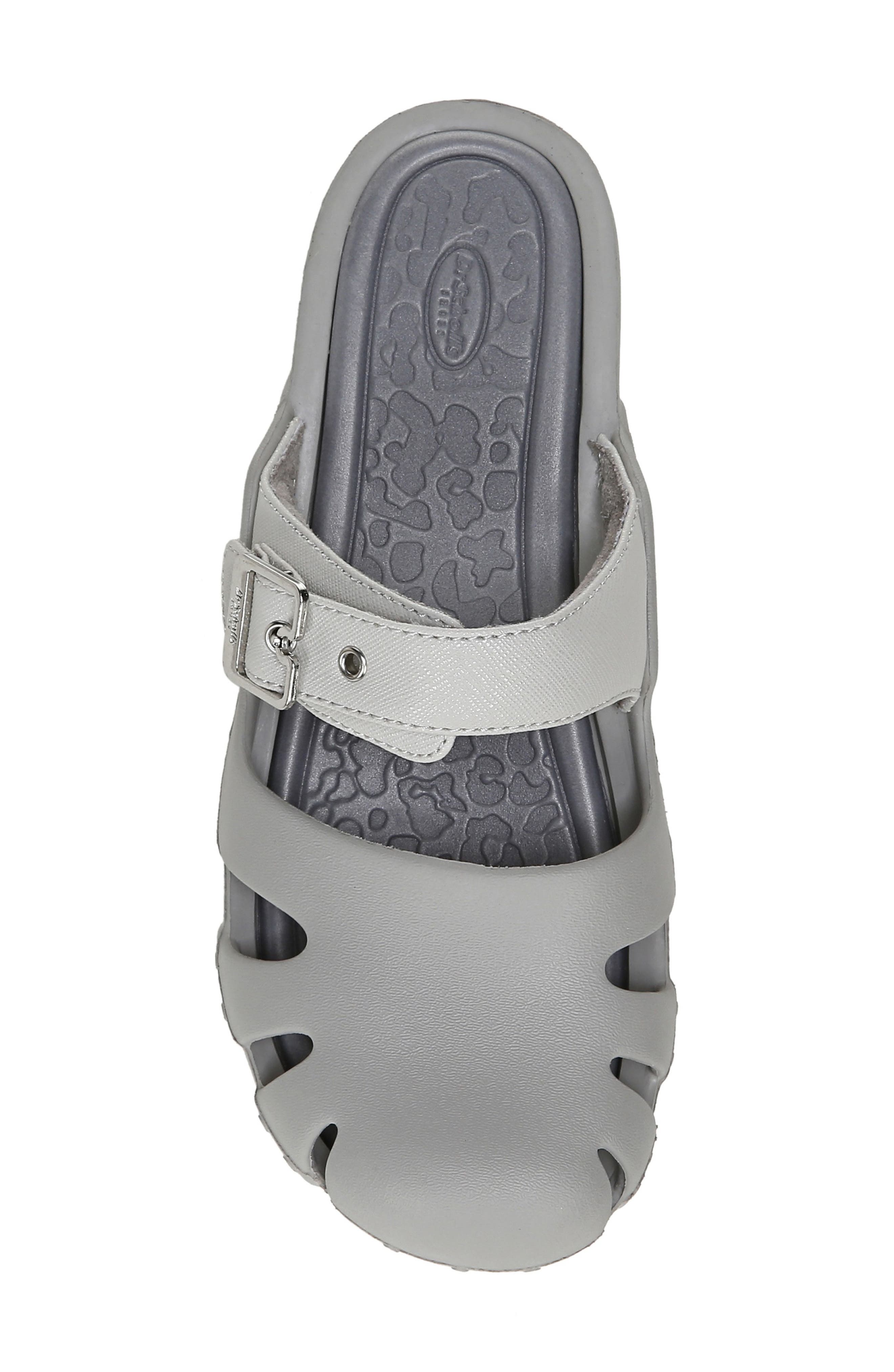 Dance On Clog, Alternate, color, SILVER FAUX LEATHER