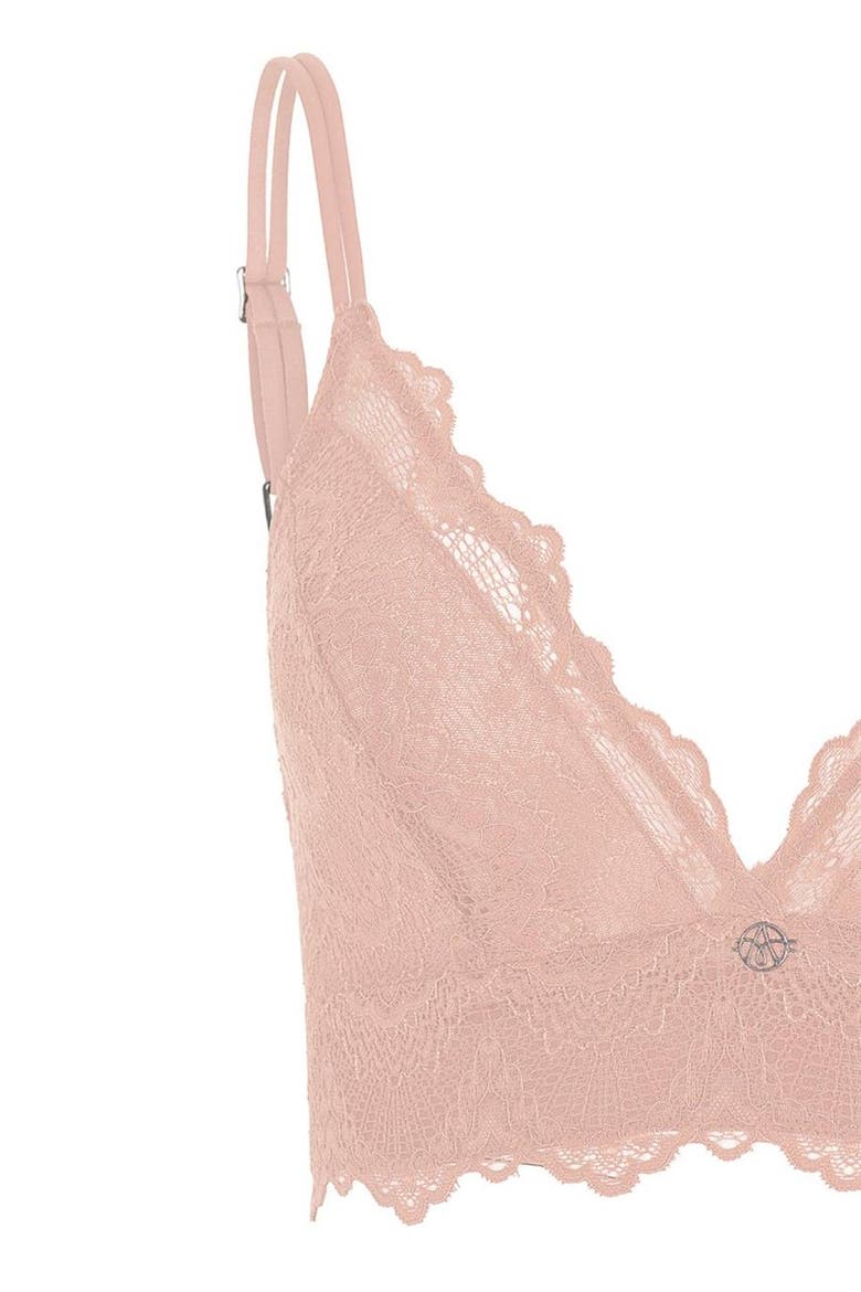 Flame Deep Plunge Bralette, Alternate, color, Nude Pink