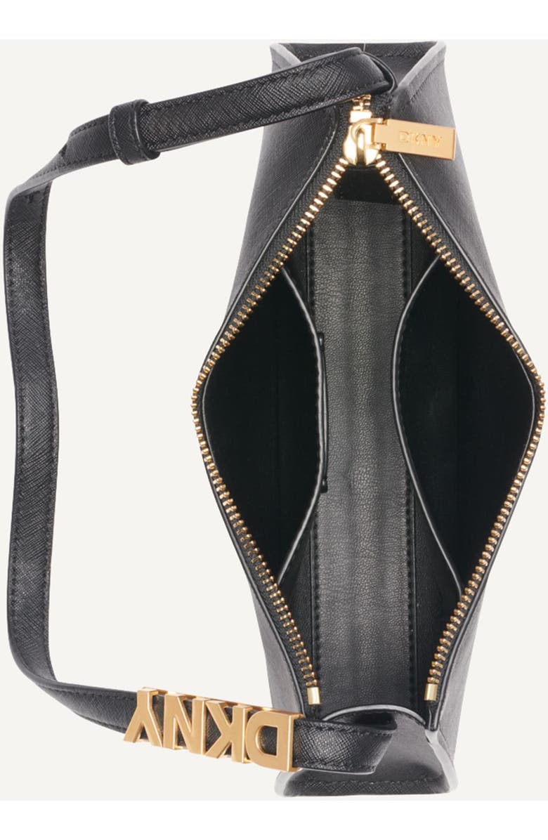 DKNY Avril Top-Zip Shoulder Bag, Alternate, color, Black/Gold
