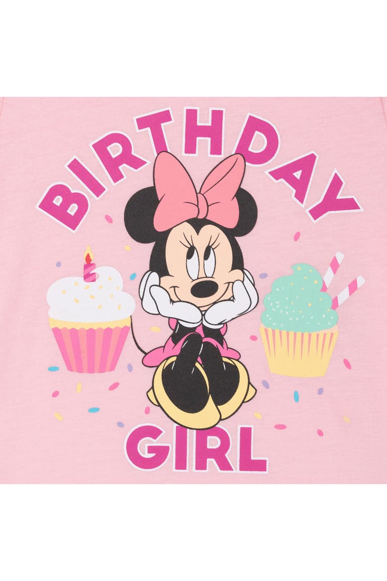 Minnie Mouse 2-Piece Short Sleeve T-Shirt and Skirt Set, Alternate, color, Fuchsia Minnie Mouse