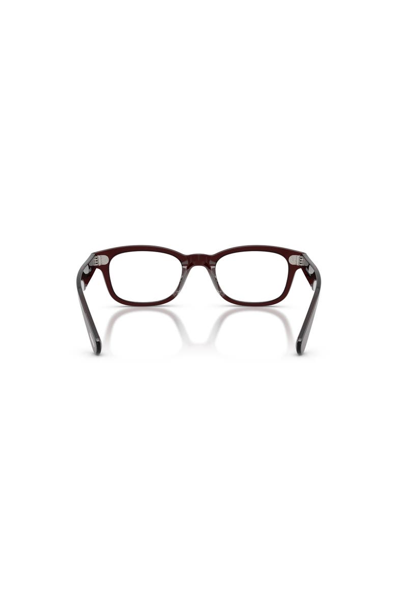 49mm Rectangle optical glasses, Alternate, color, Dark Brown