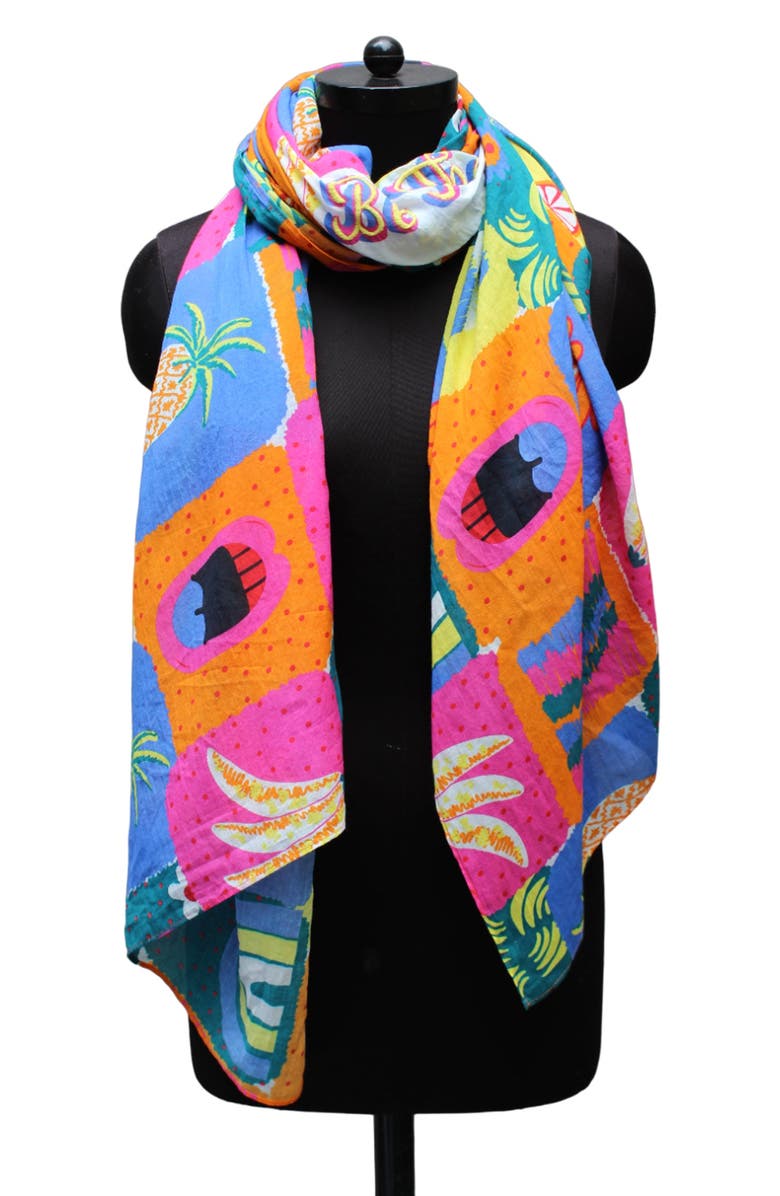 Vismaya Be The Exception Multicolor Wrap, Alternate, color, Pink Blue