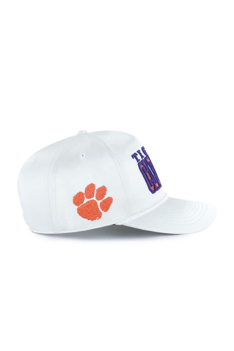 Women's '47 White Clemson Tigers Outspoken Hitch Adjustable Hat, Alternate, color, White