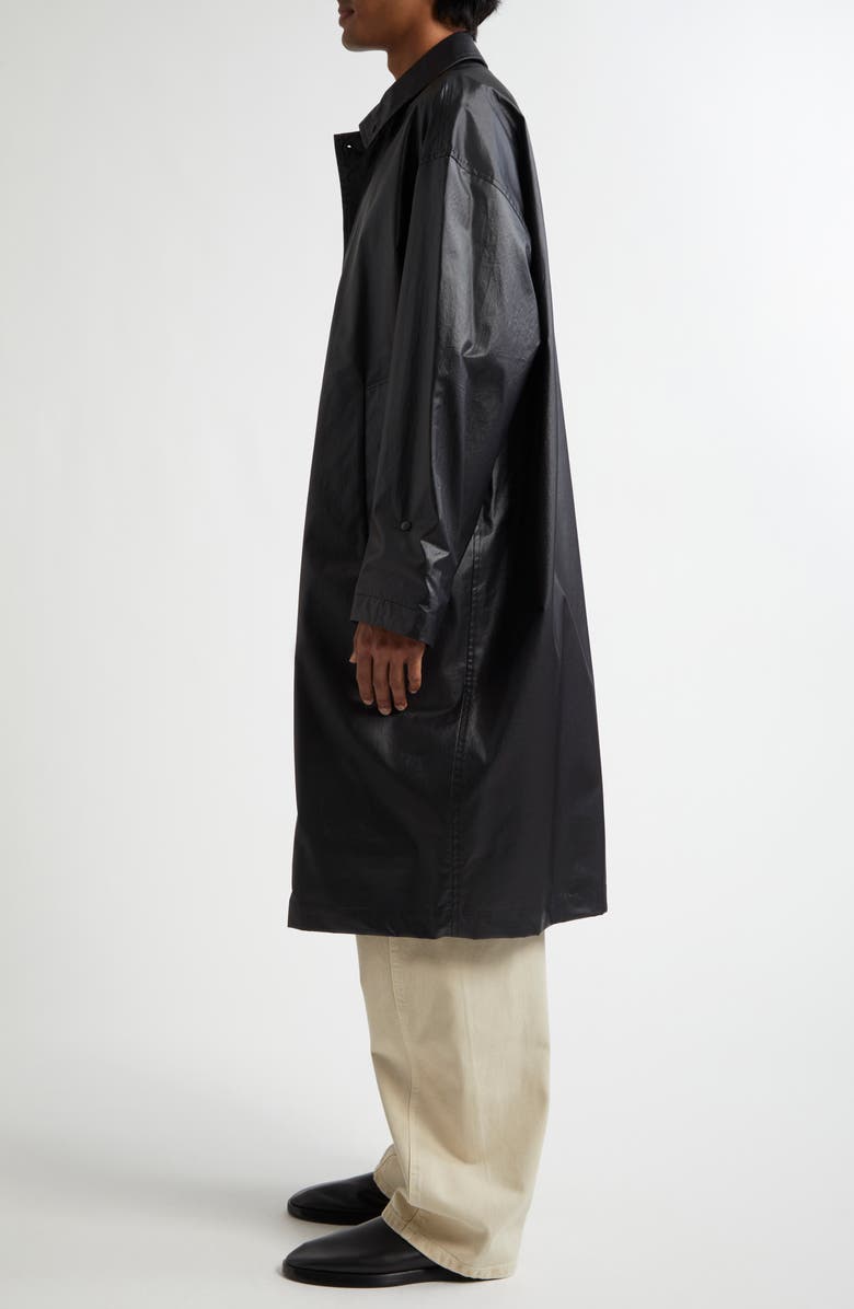 Lemaire Boxy Coated Water Repellent Rain Coat, Alternate, color, Ash Black