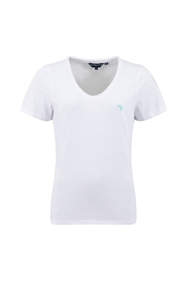 Hailey V-Neck T-Shirt, Alternate, color, White