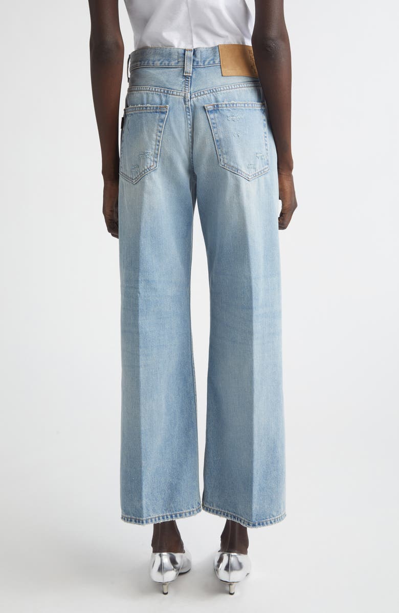 Haikure Winny Distressed Wide Leg Jeans, Alternate, color, Broken Celestial