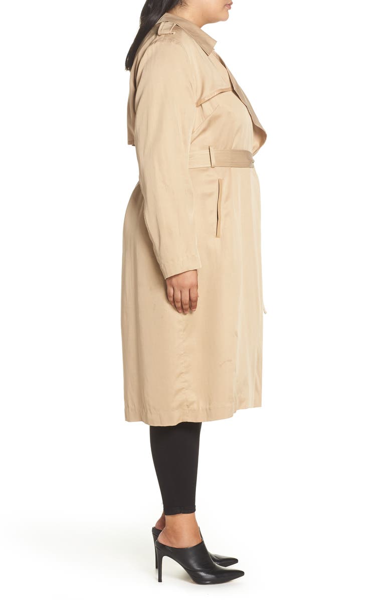 Badgley Mischka Collection Badgley Mischka Angelina Trench Coat, Alternate, color,