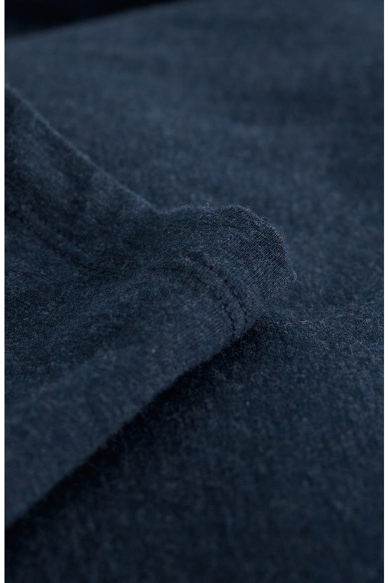 Easel Long Sleeve Stretch Organic Cotton Top, Alternate, color, MELANGE MARITIME