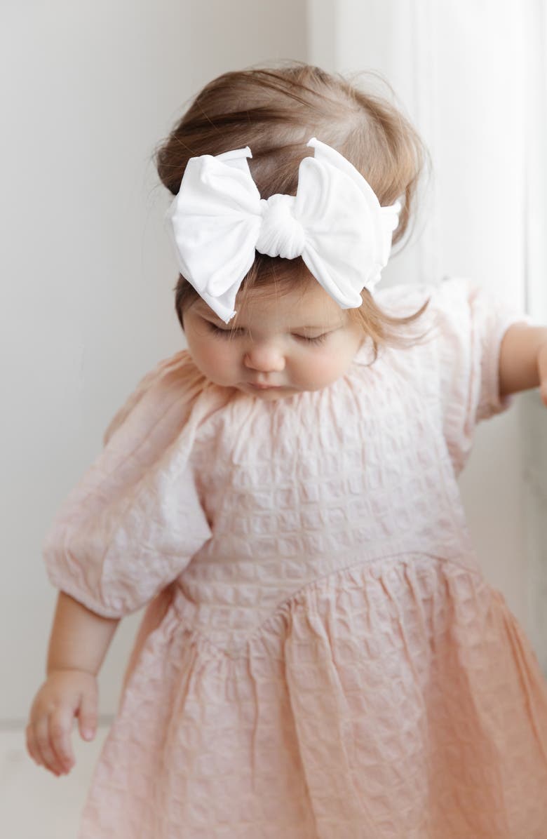 Baby Bling Fab-Bow-Lous Headband, Alternate, color, White