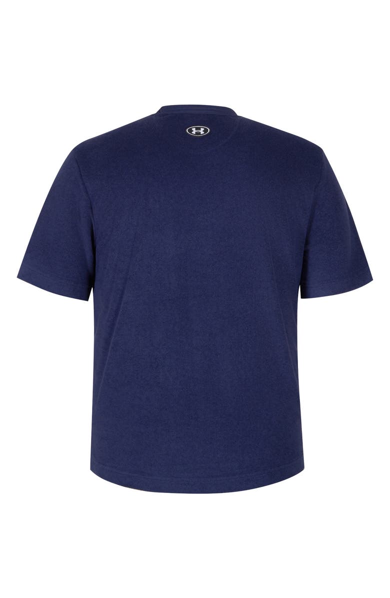 Under Armour UA Icon Terry Cloth Pocket T-Shirt, Alternate, color, Midnight Navy