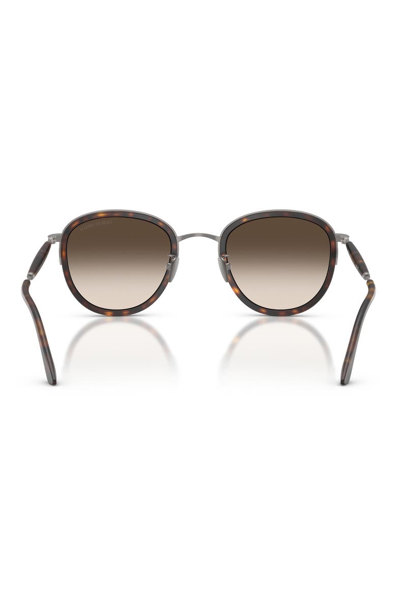 49mm Small Phantos Sunglasses, Alternate, color, MATTE GUNMETAL / BROWN GREY