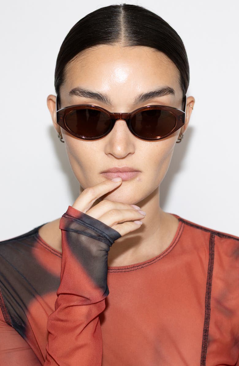 Reality Eyewear The Demi Sunglasses, Alternate, color, Mocca
