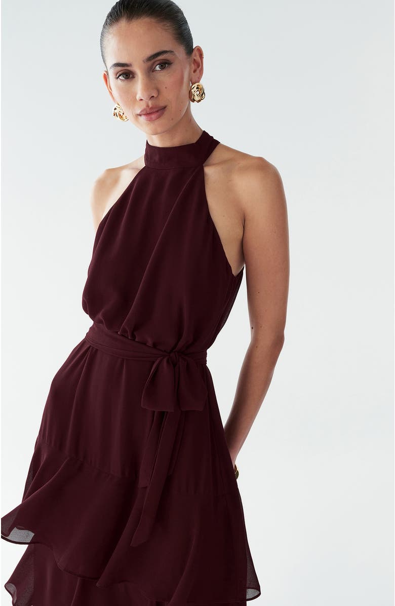 BWLDR Tony Midi Dress, Alternate, color, Burgundy
