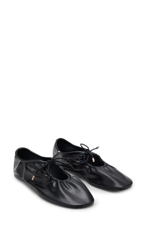 Ruched Ballet Flat (Women)