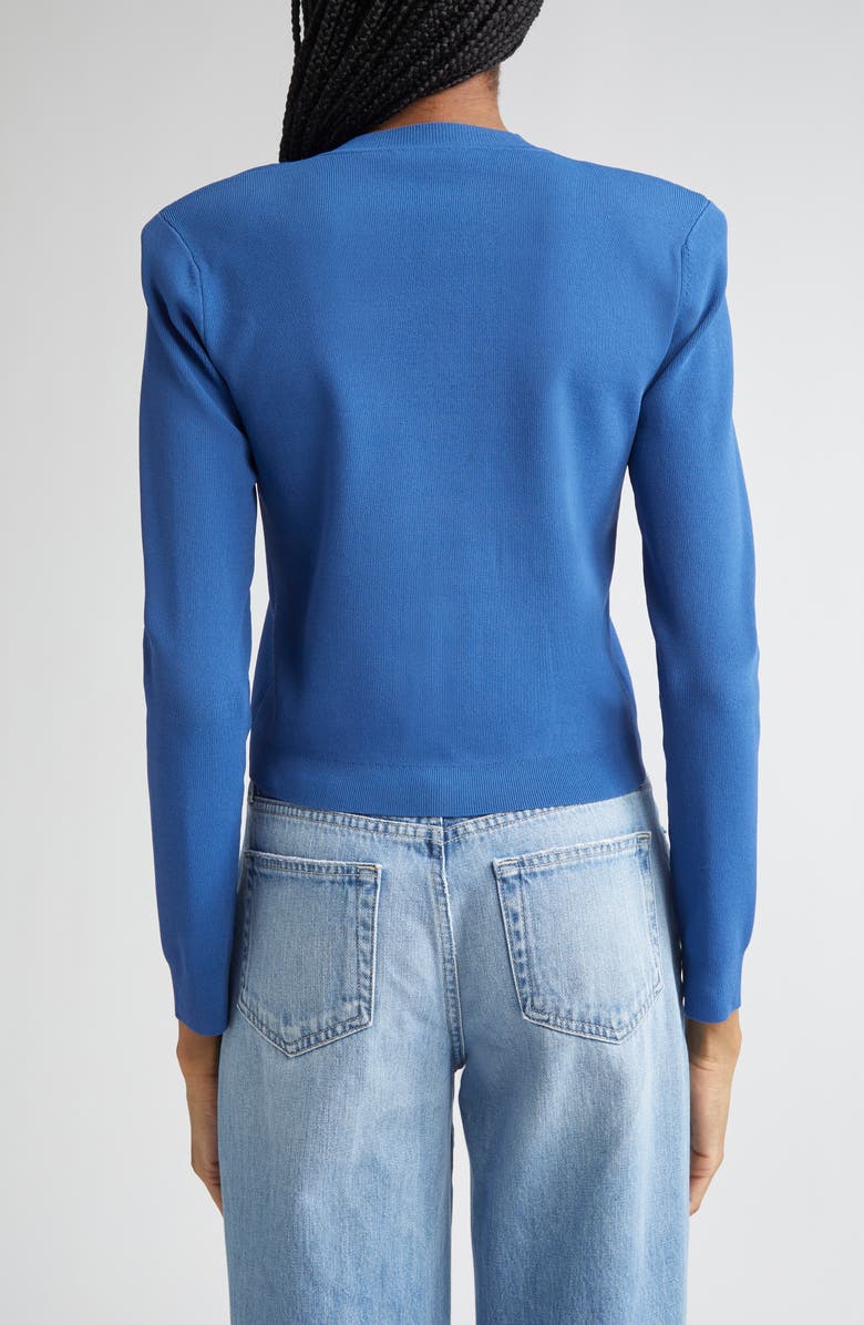 L'AGENCE Toulouse Crewneck Crop Cardigan, Alternate, color,