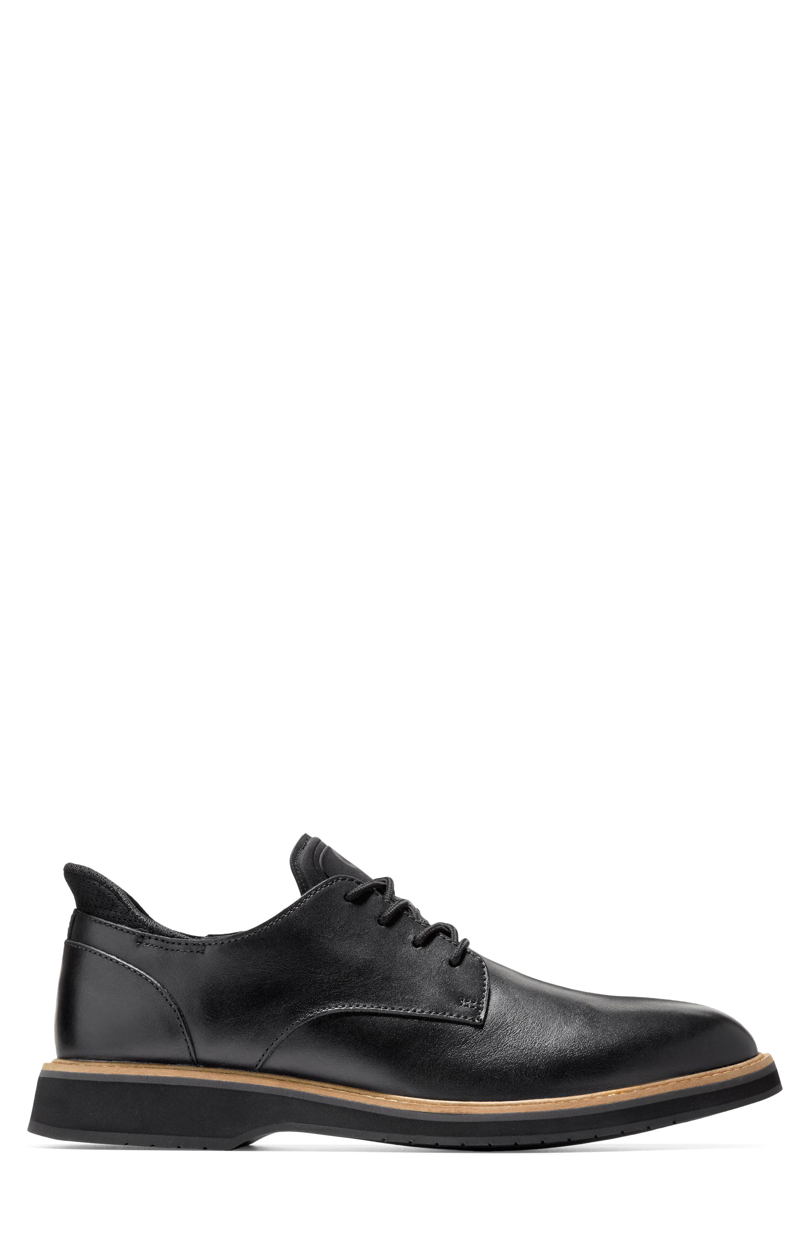 Cole Haan Mansfield Grand Plain Toe Quick-On Oxford, Alternate, color, Black/ Magnet