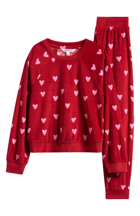 Kids' Snuggle Up Print Lounge Sweatshirt & Joggers Set (Big Kid)