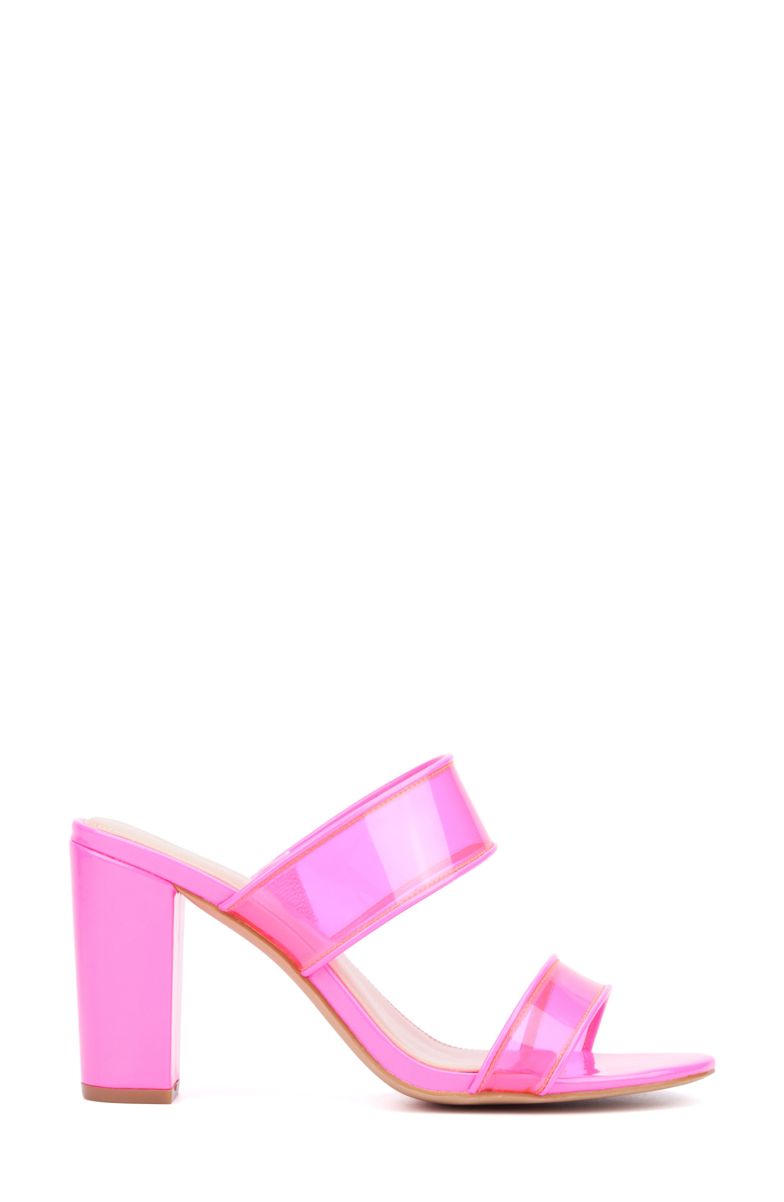 Fashion to Figure Berlynne Sandal - Wide Width, Alternate, color, Neon Pink