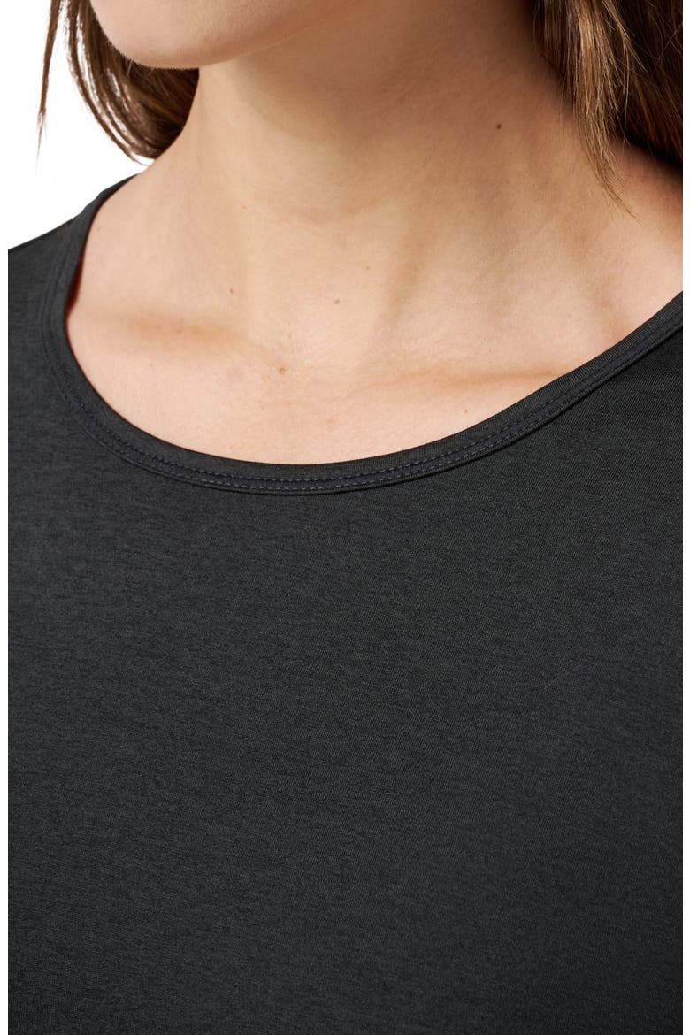 Celestia Long Sleeve Performance T-Shirt, Alternate, color, HEATHER BLACK