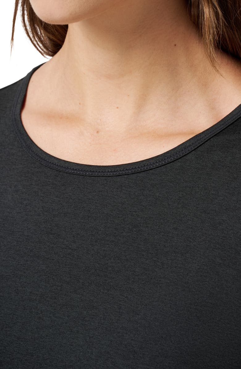 TravisMathew Celestia Long Sleeve Performance T-Shirt, Alternate, color, Heather Black