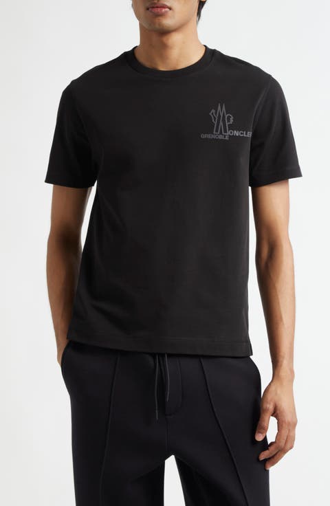 大活躍間違いなし★【MONCLER】Monogram ロゴ T-shirts Monogram Logo Light Blue T-Shirt - Moncler - Men | WE IN STYLE