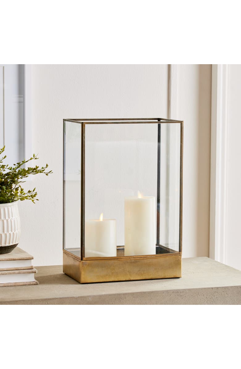 Napa Home & Garden Cottage Hurricane Large, Alternate, color, Gold