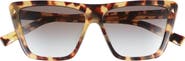 Prada 56mm Gradient Butterfly Sunglasses