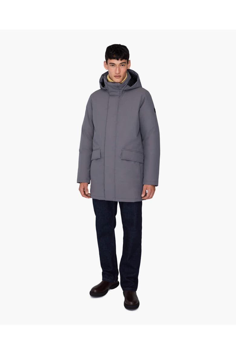 CHAMPLAIN | Hooded Down Winter Jacket, Alternate, color, Steel Grey