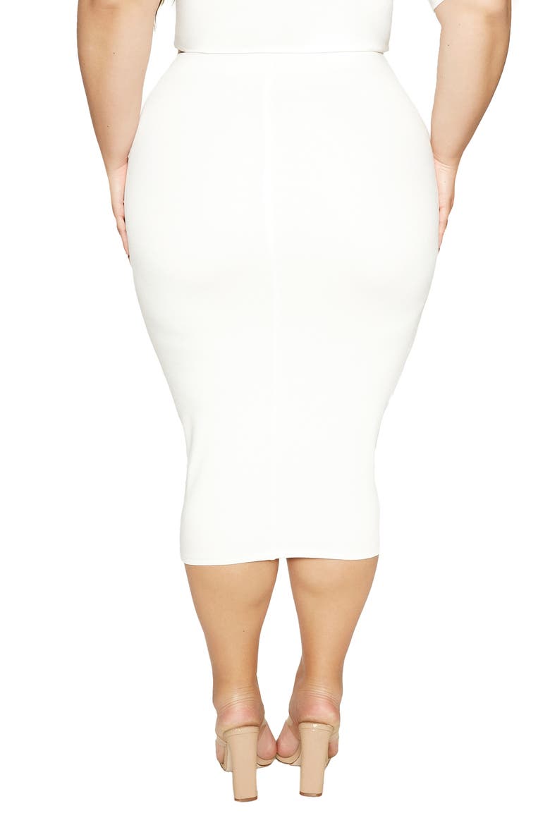 The NW Bae Sic Midi Skirt, Alternate, color, OFF WHITE