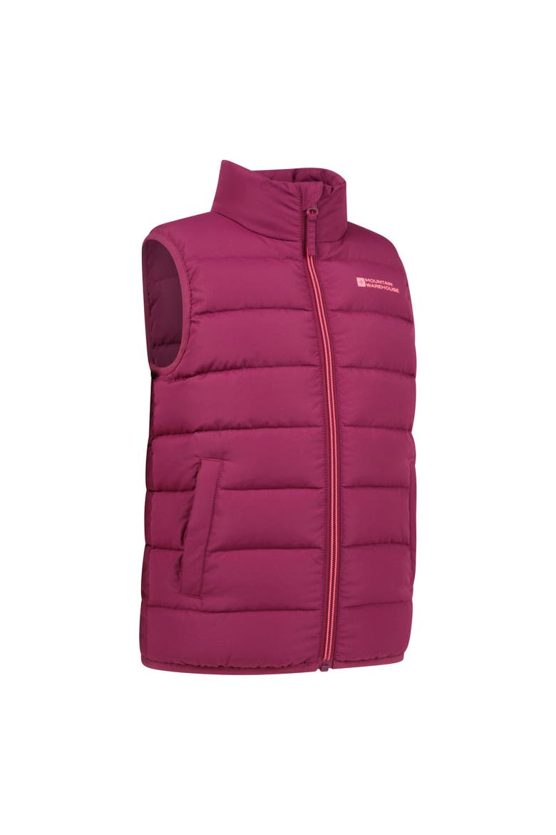 Childrens/Kids Rocko Plain Padded Vest, Alternate, color, Berry