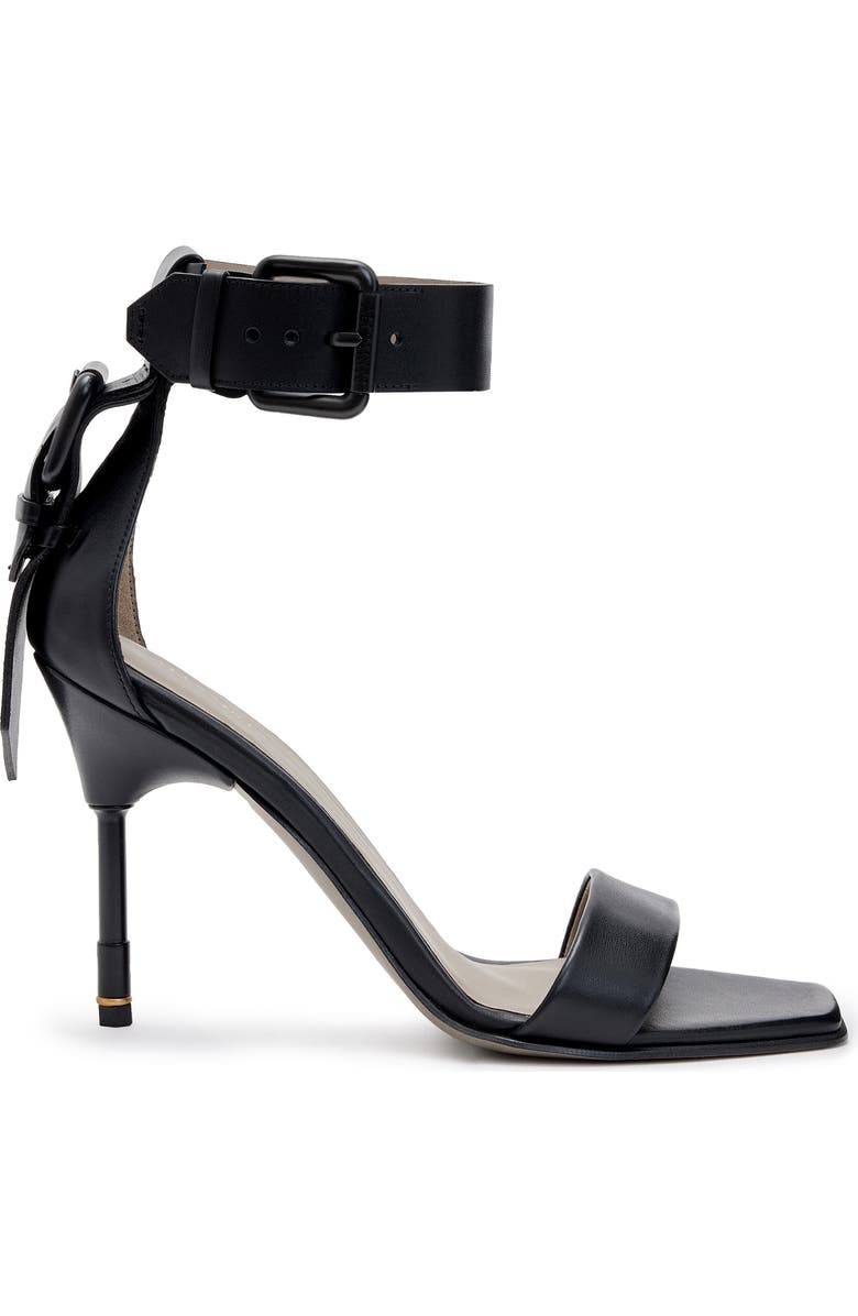 AllSaints Noir Ankle Strap Sandal, Alternate, color,