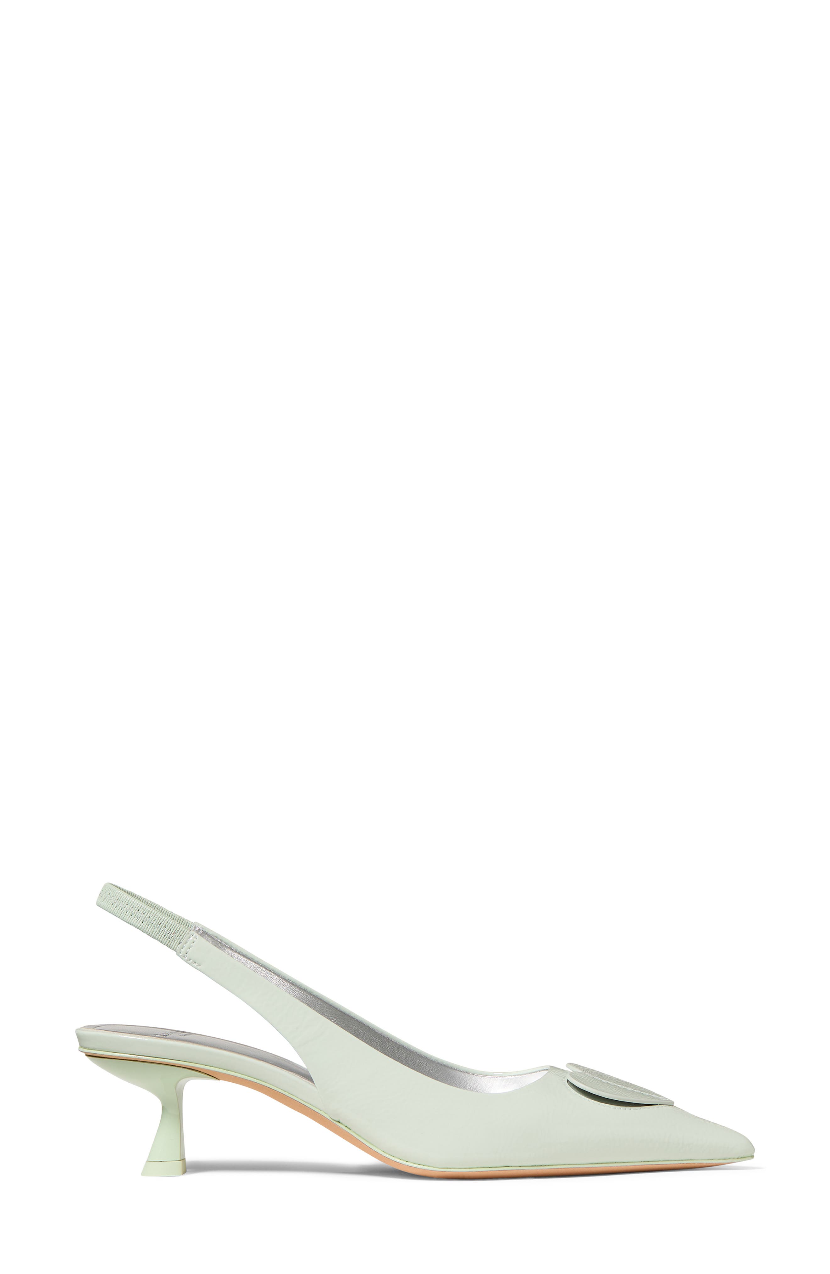 lover crinkle patent leather slingback pump, Alternate, color, MINT FROSTING