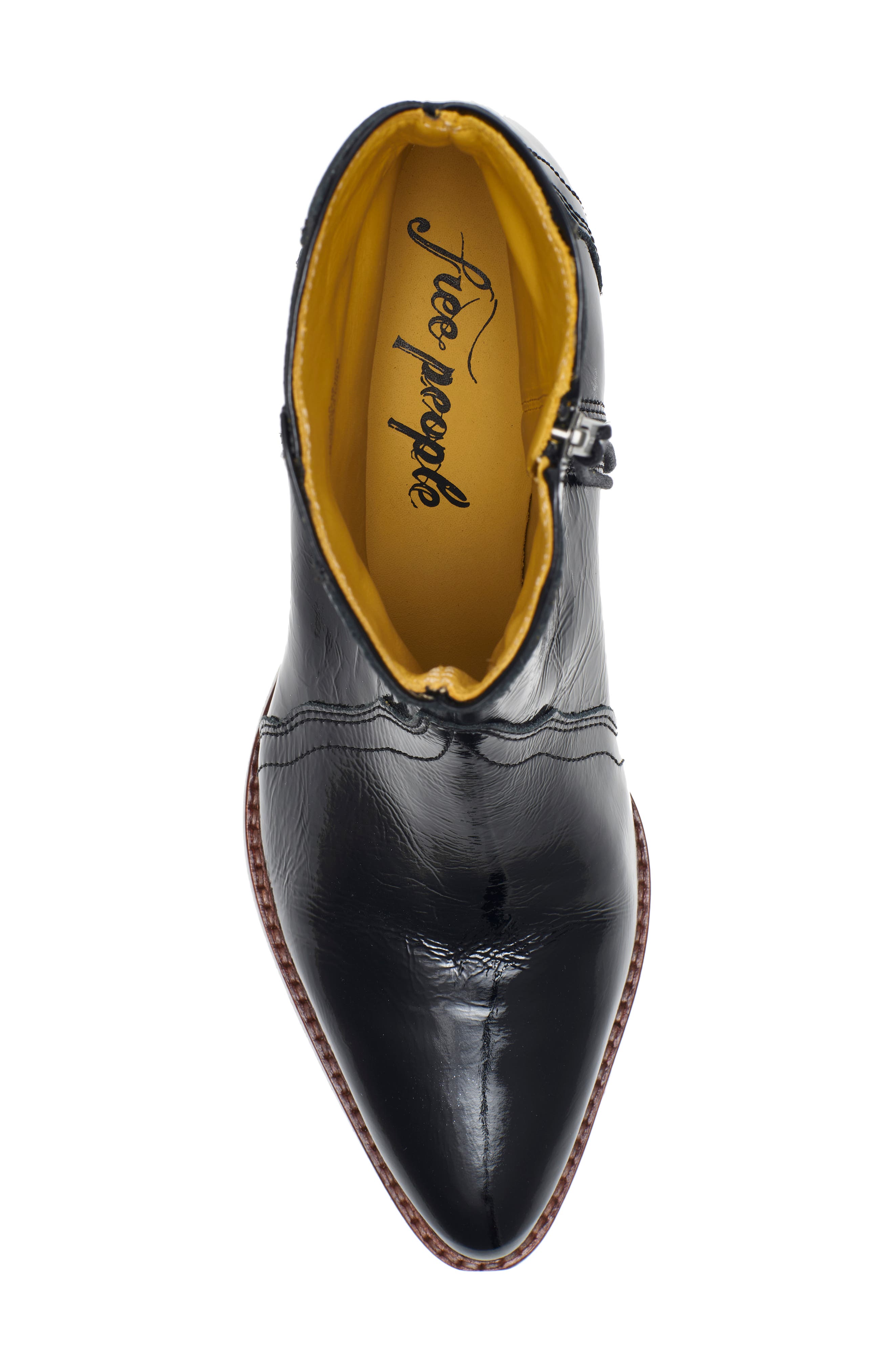 New Frontier Western Bootie, Alternate, color, BLACK LEATHER