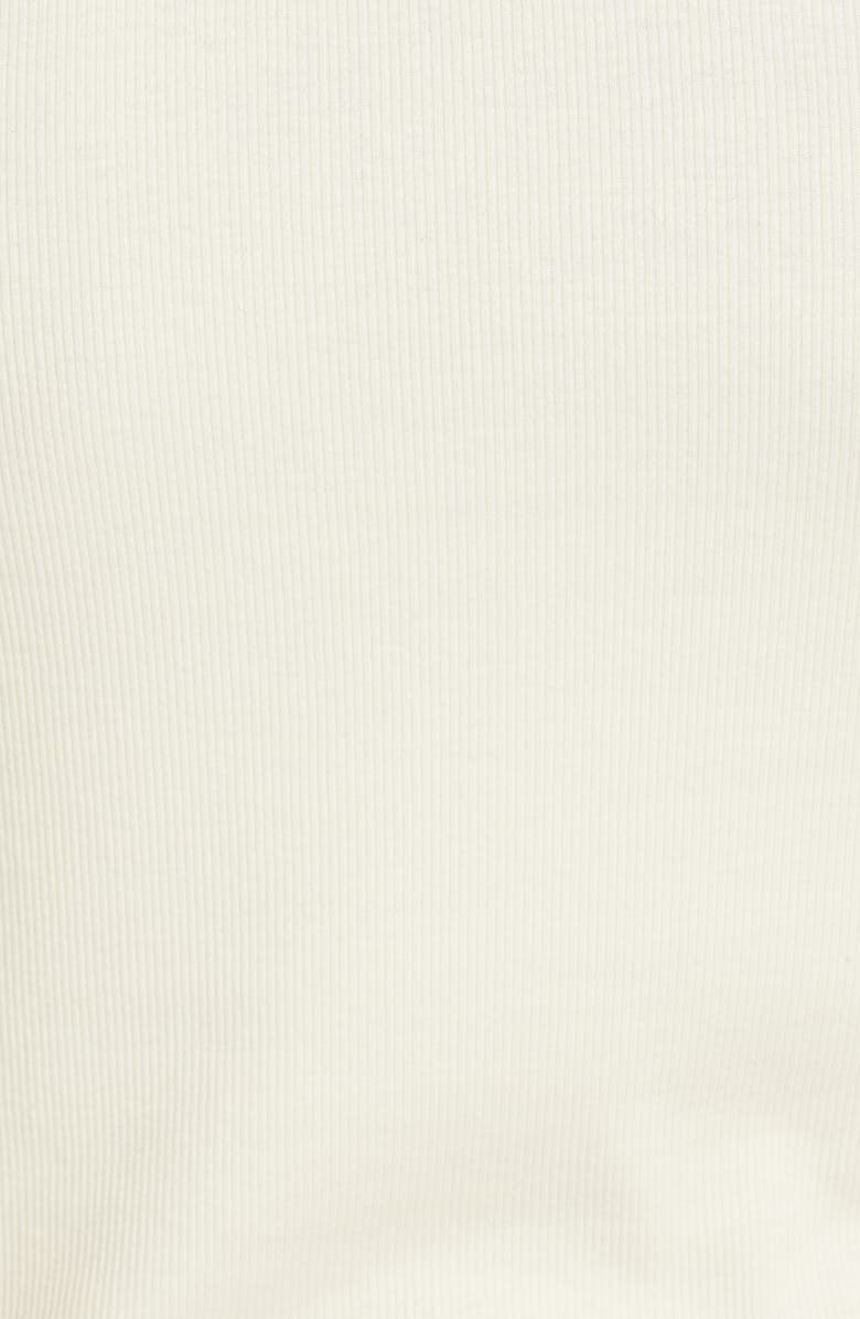 TOTEME Curved Stretch Organic Cotton Rib Tank, Alternate, color,