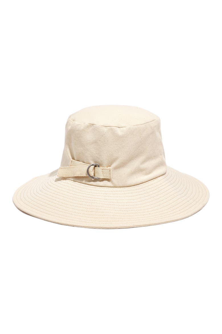 Linen Packable Sunhat, Main, color, ANTIQUE CREAM