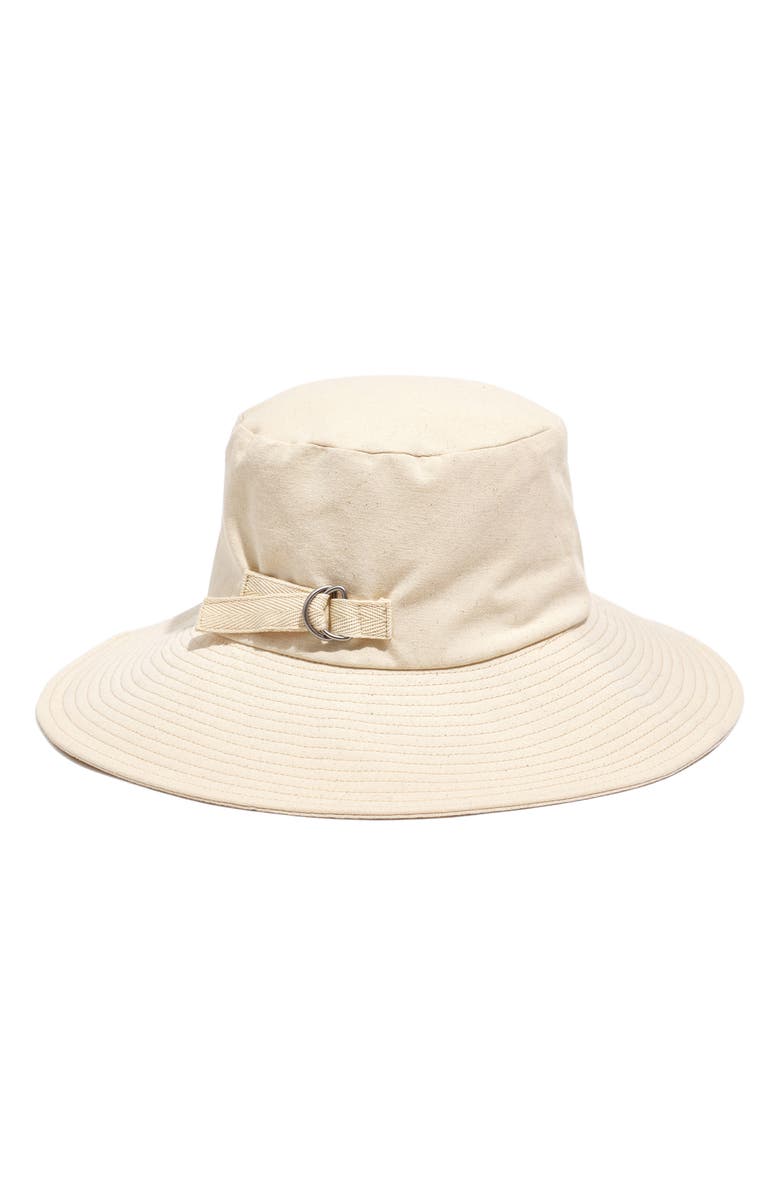 Madewell Linen Packable Sunhat, Main, color,