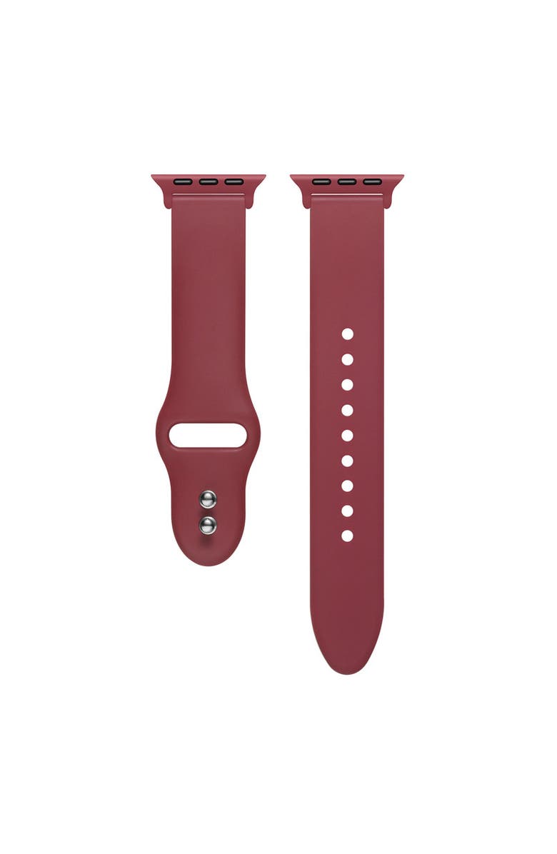 Posh Tech Silicone Band for Apple Watch, Alternate, color, Cranberry Juice