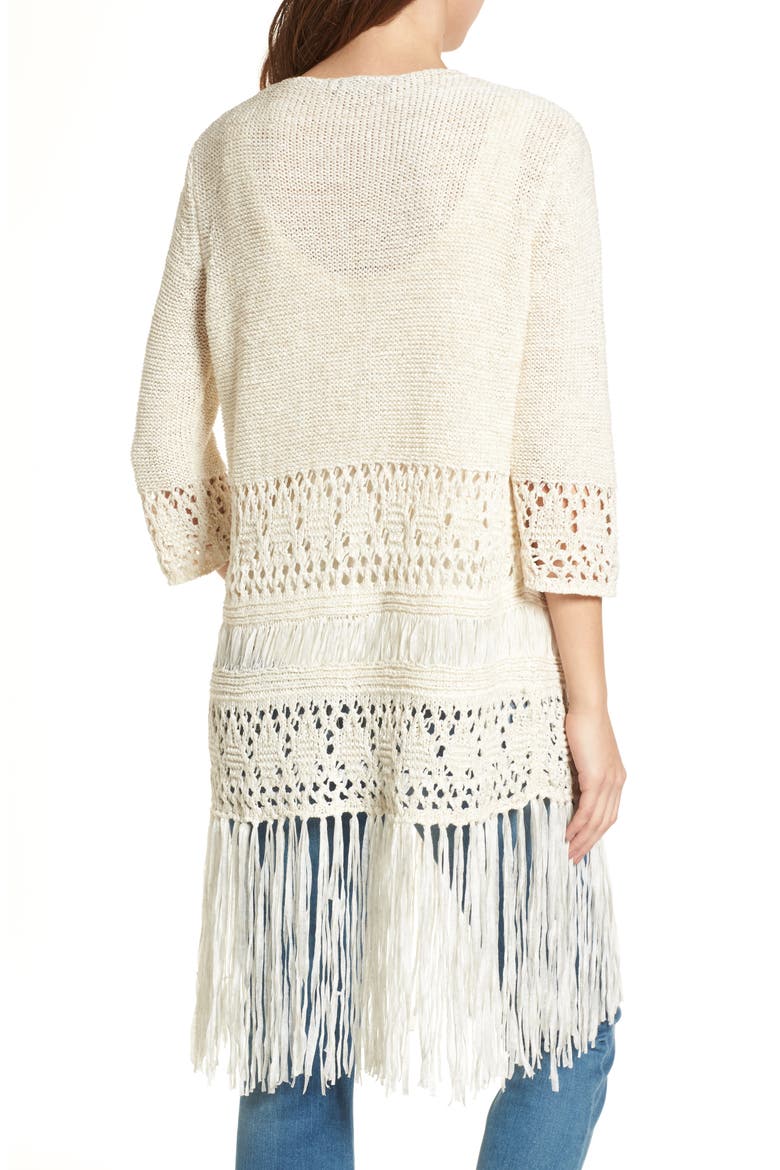 Fringe Hem Cardigan, Alternate, color, JUMP SHIP