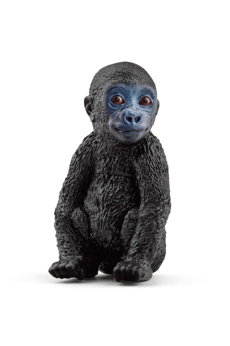 Wild Life Gorilla Family 3 Piece Animal Figurines, Alternate, color, Multicolored