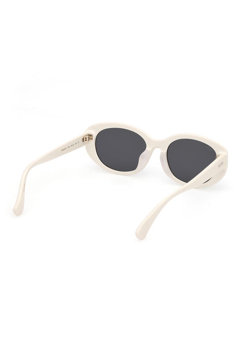 54mm Oval Sunglasses, Alternate, color, IVORY / SMOKE
