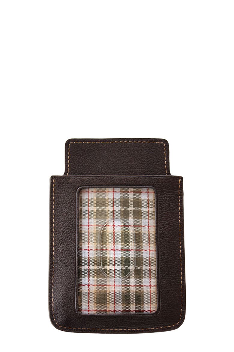 'iSheath' Smartphone Case, Main, color, BROWN/ GREEN PLAID WOVEN