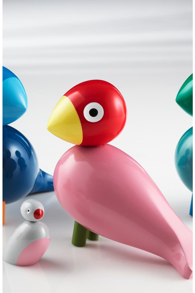 Kay Bojesen Songbird, Alternate, color, Rose/Red