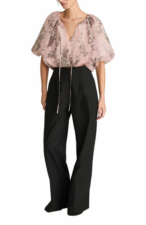 REBECCA TAYLOR REBECCA TAYLOR EMBLEM FLEUR BUBBLE PRINT TOP 