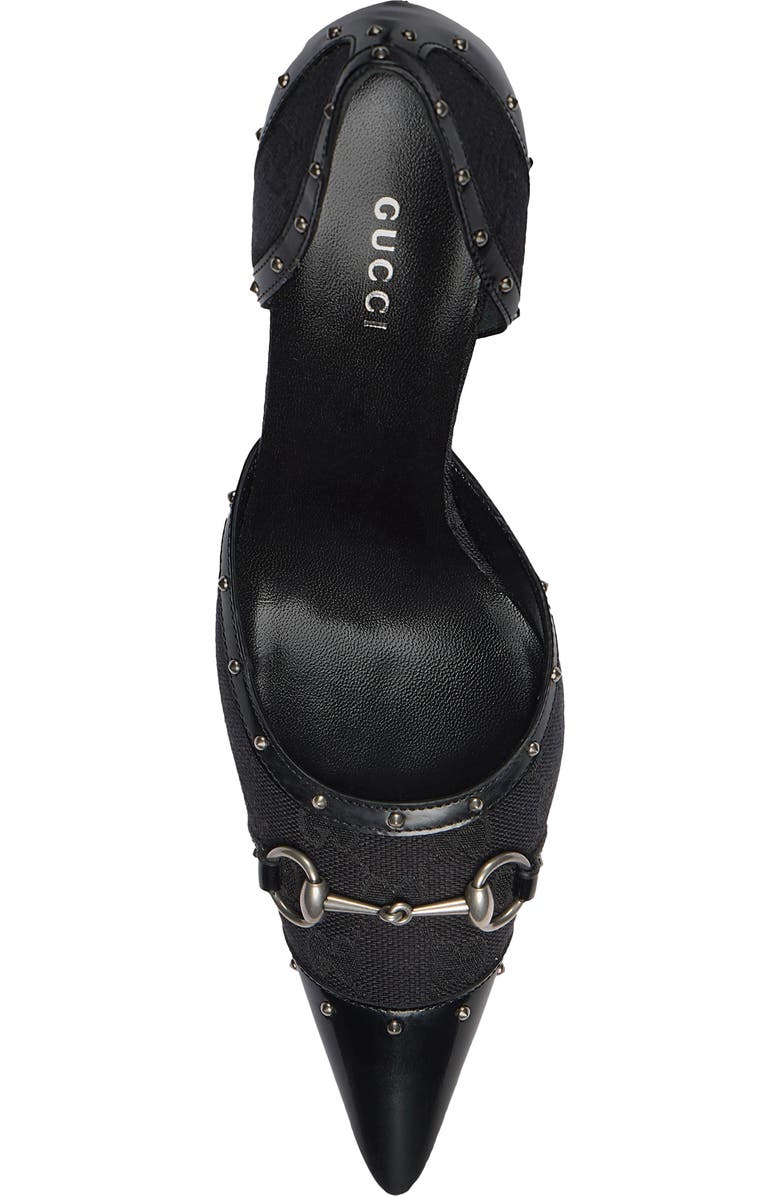 Gucci Christy Horsebit Pump, Alternate, color, Black