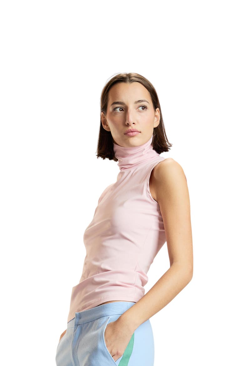 Sutton Sleeveless Turtleneck, Alternate, color, Pink