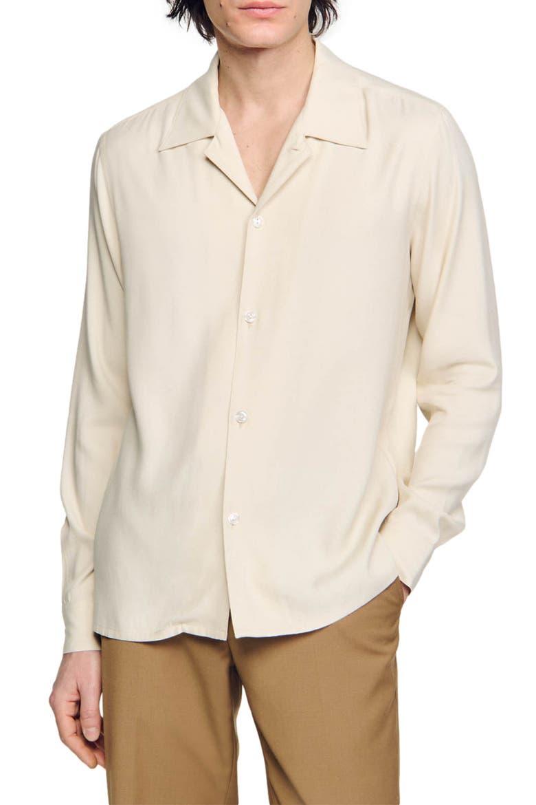 Requin Button-Up Shirt, Main, color, ECRU