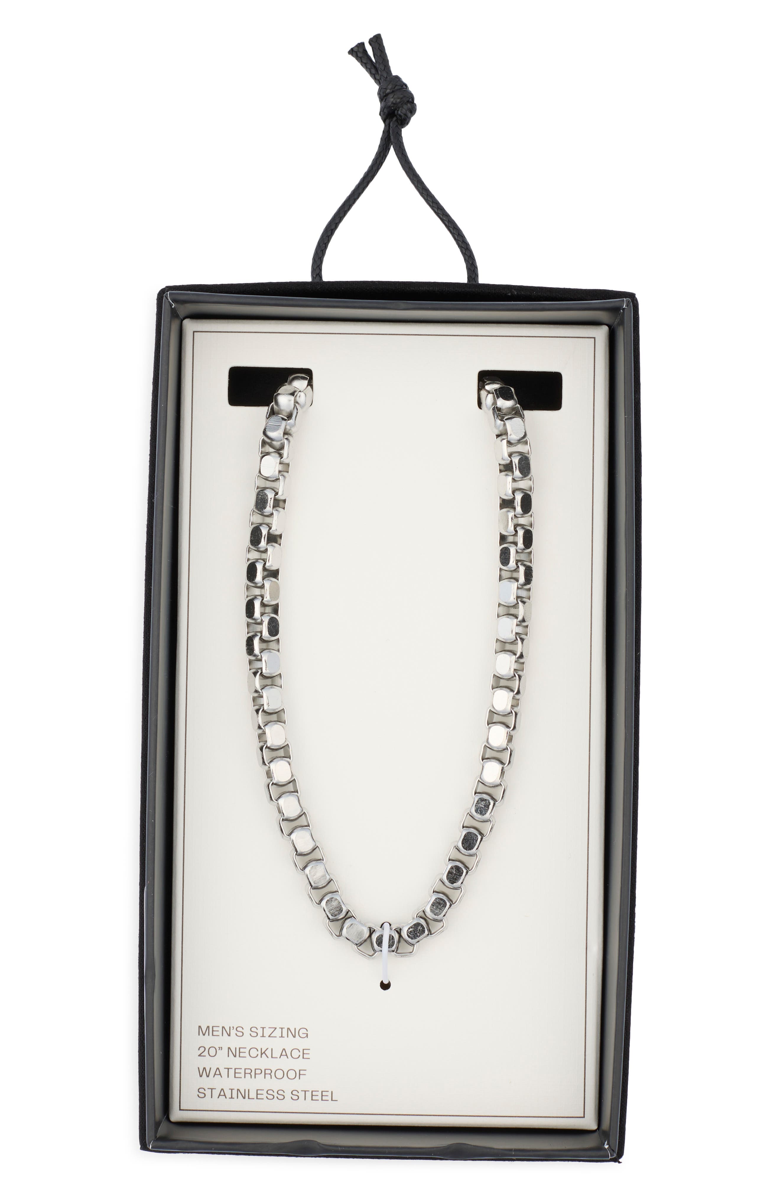 NORDSTROM RACK Men's Stainless Steel Rolo Chain Neckalce