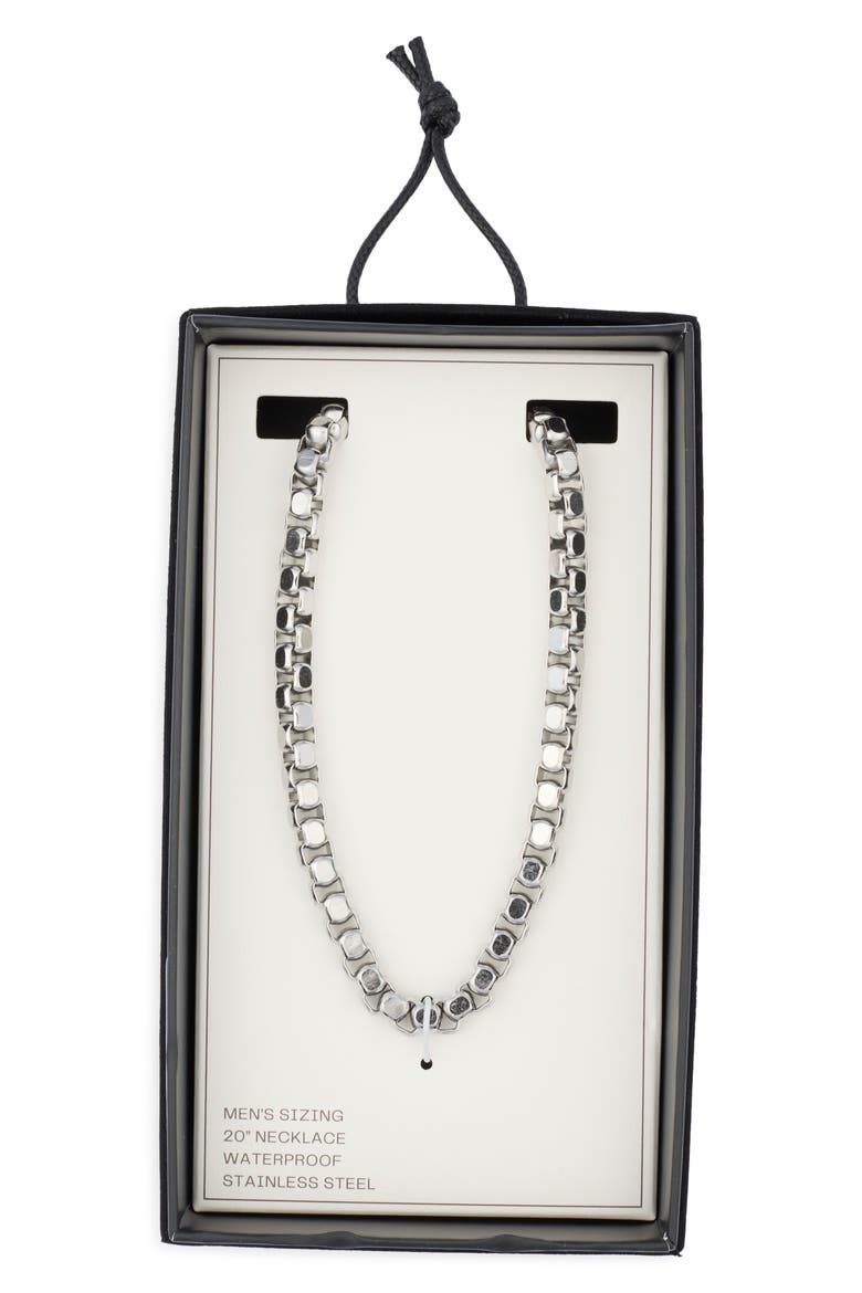 Men's Stainless Steel Rolo Chain Neckalce, Main, color, STAINLESS